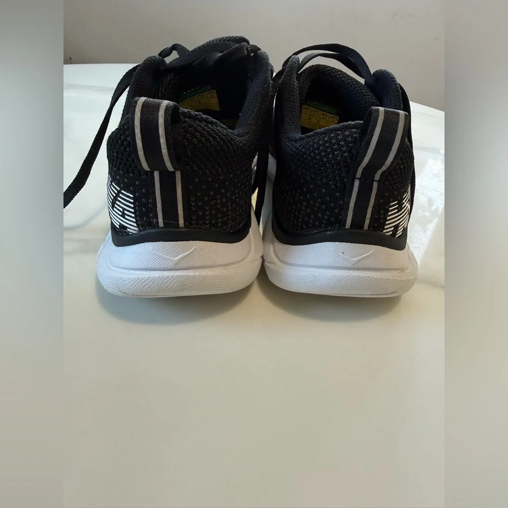 Hoka Black and White Athletic Sneakers - Picture 2 of 10
